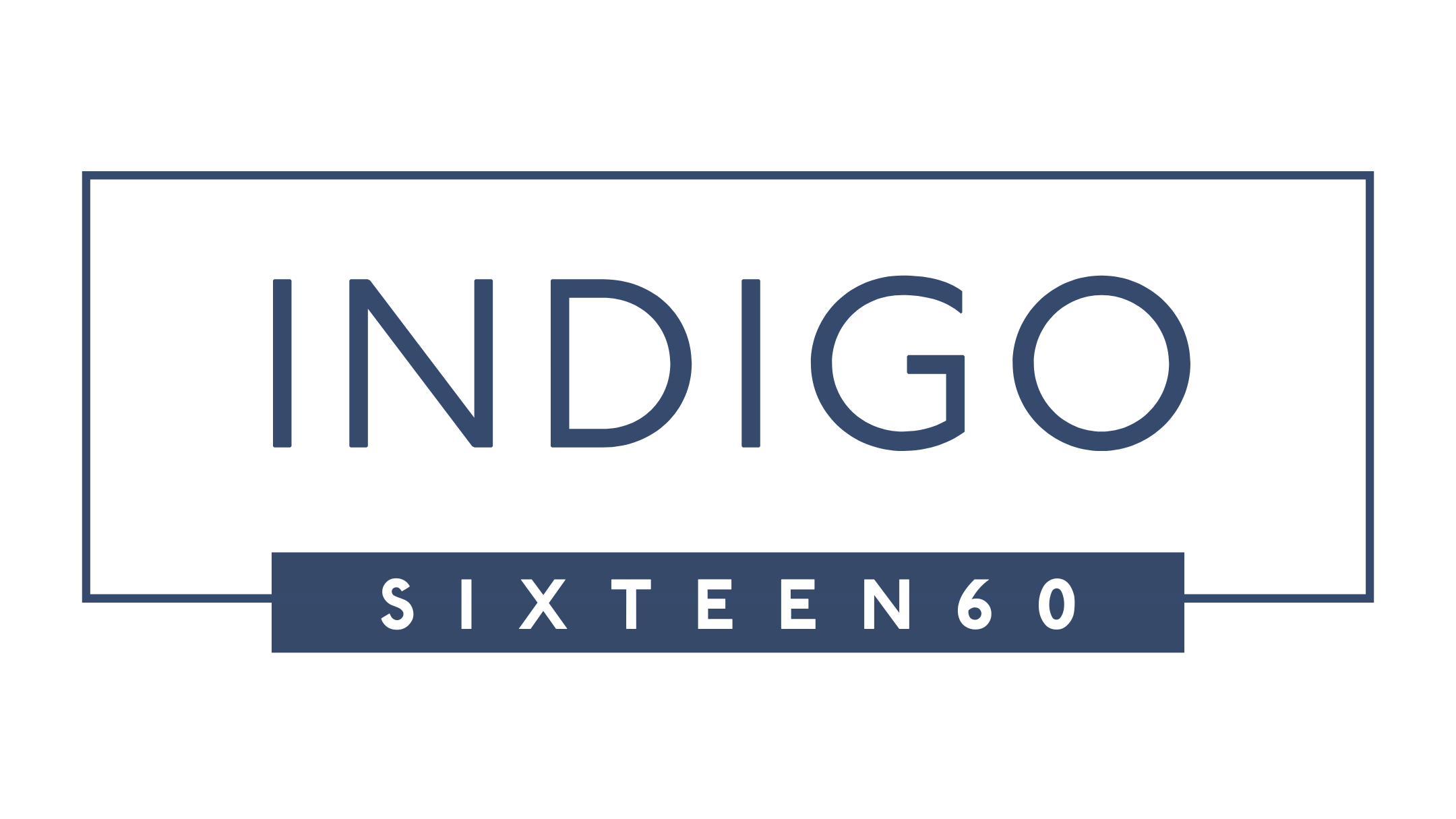 the logo for indigo skyline 660 on a black background